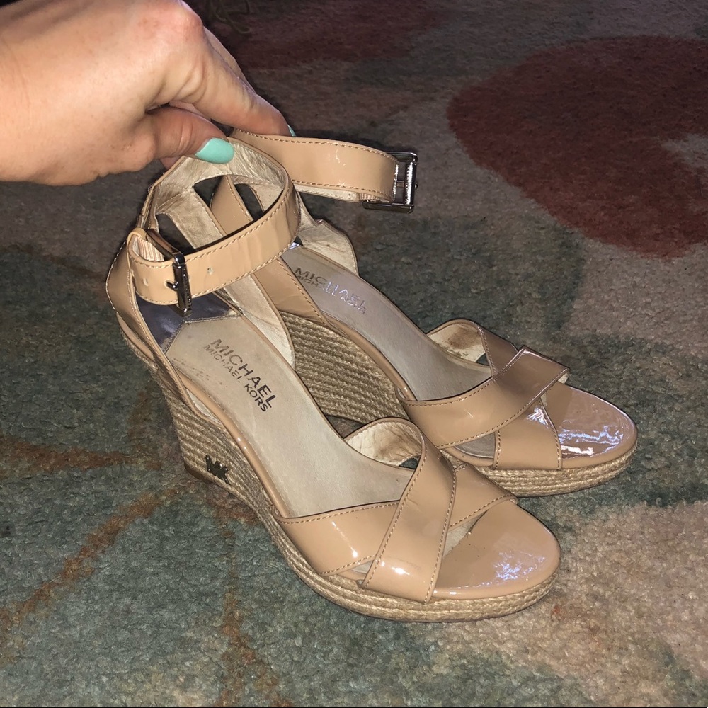 Michael Kora Nude Wedges
